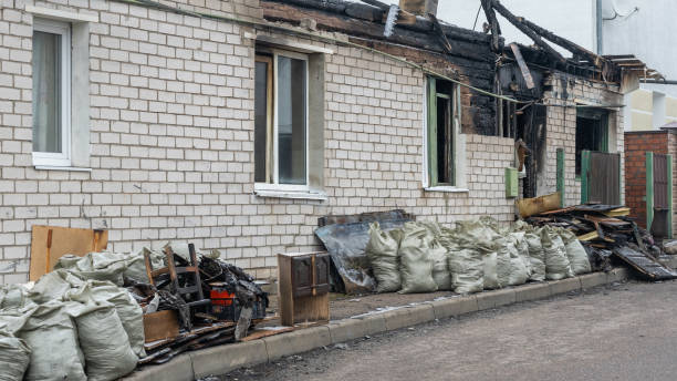Professional Fire Damage Removal technician working in Hydes, MD